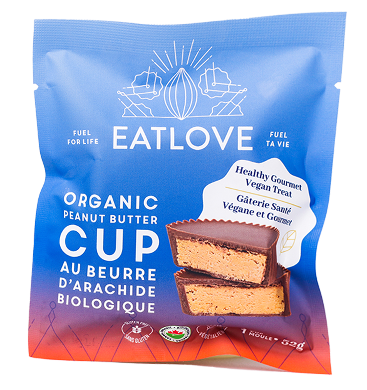EATLOVE Organic Peanut Butter Chocolate Cup